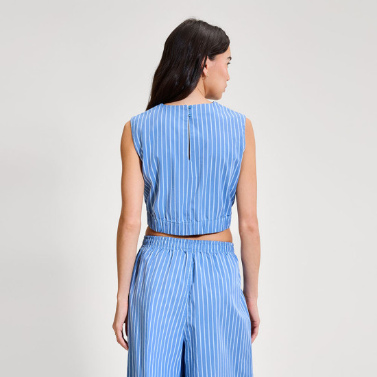 Ellesse Γυναικεία αμάνικη μπλούζα Resort Stripe Sarzana Top